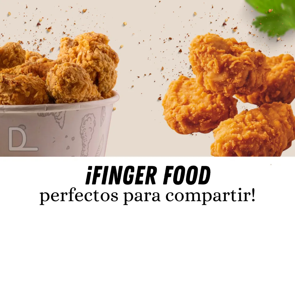 finger food, nuggets y tenders de pollo