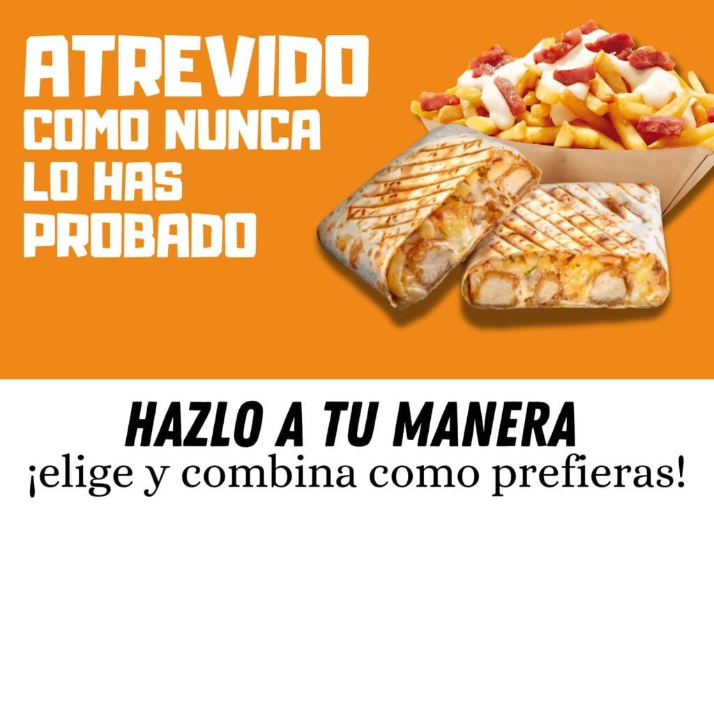 French tacos y patata frites