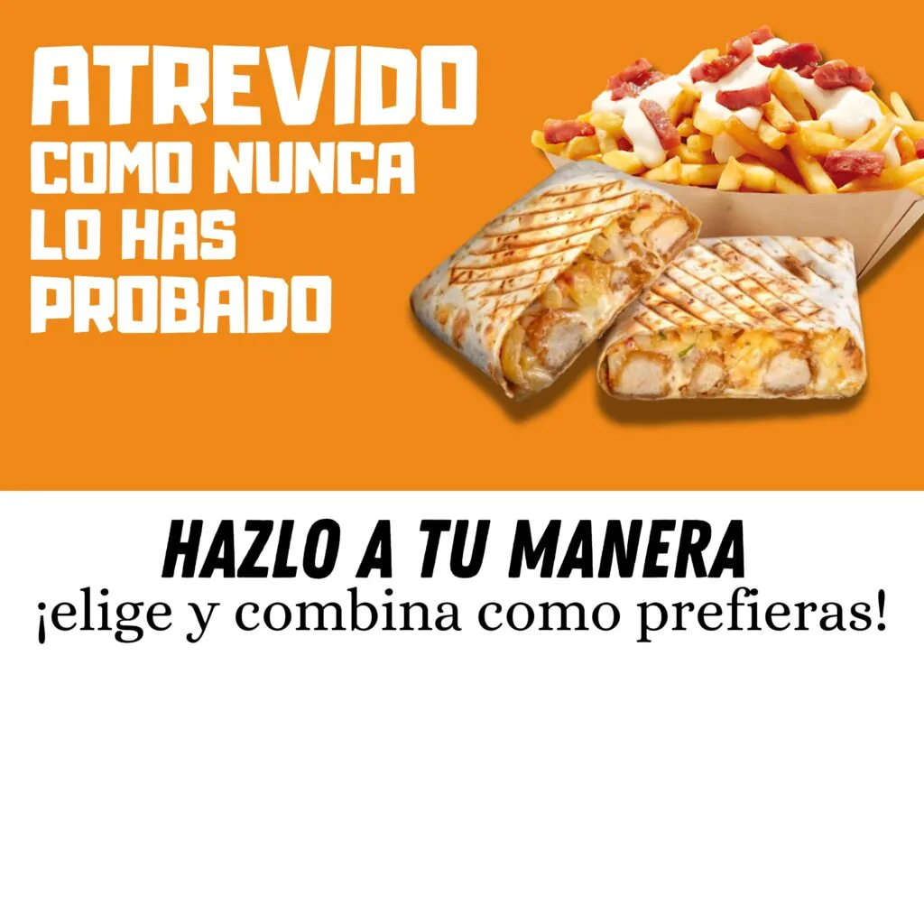 French tacos y patata frites