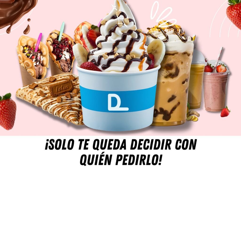 a group of frozen yogurt in a cup